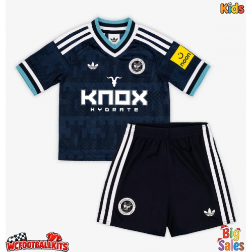 Newcastle United Lewis Hall #3 Replica Away Stadium Kit for Kids 2026-27 Short Sleeve (+ pants)